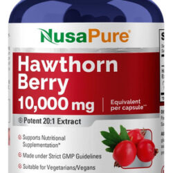 Nusapure Hawthorn Berry 10.000 Mg Por Cápsula Vegetal, Conta