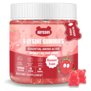 Abyssus Lisina 1000mg Gummies Para Mulheres Com Biotina, C,