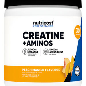 Suplemento Nutricost Creatine + Aminos 30 Porções Peach Man