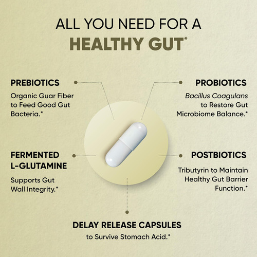 Sandhus Gut Health - Prebiótico, Probiótico, Pós-biótico E L - Imagem 4