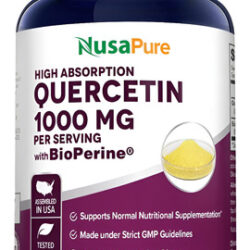 Nusapure Quercetin 1000mg - 200 Cápsulas Vegetais (não Ogm,