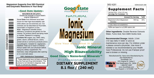 Bom Estado Ionic Magnesium 8 Oz - Natural - Tecnologia Miner - Imagem 2