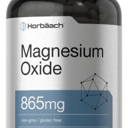 Óxido De Magnésio Horbäach 865 Mg | 200 Cápsulas | Suplement