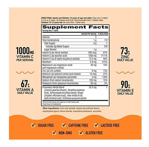 Vitamina C Airborne 1000 Mg 30 Comprimidos Efervescentes - Imagem 4