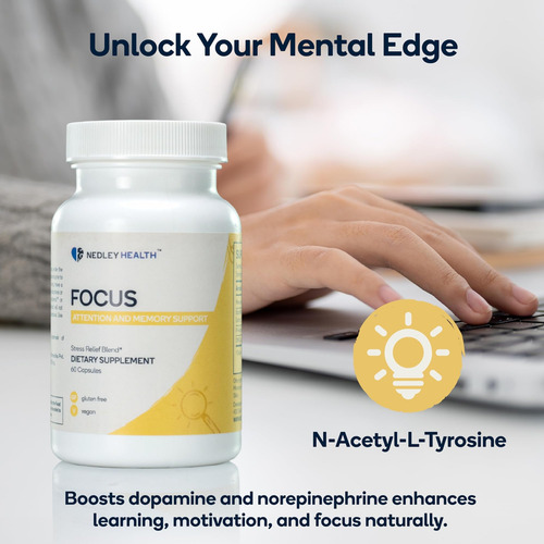 Nedley Health Focus - Suplemento Premium De Melhoria Cogniti - Imagem 3