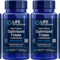 Folato Otimizado Para Potência De Extensão De Vida 8500 Mcg