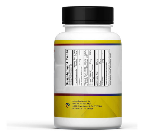 Partha Nandi, Md Health Hero Eye Max Eye Care Supplements - - Imagem 2