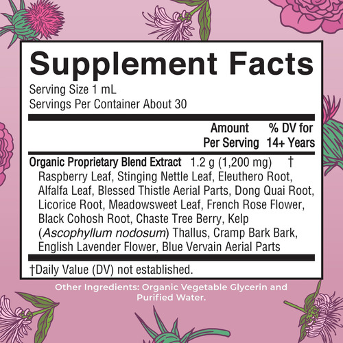 Maryruth Organics Usda Suplementos De Ervas Líquidas Para Be - Imagem 2