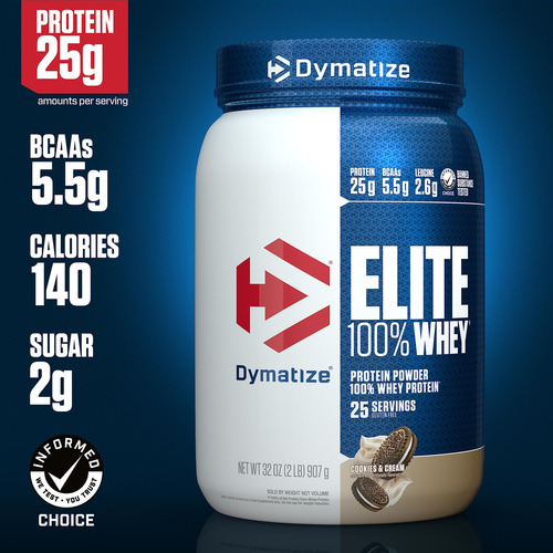 Proteína De Soro De Leite Em Pó Dymatize Elite 100% Biscoito - Imagem 2