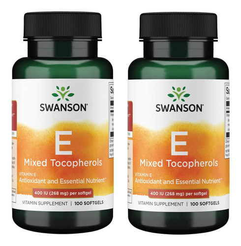 Swanson E-400 Tocoferóis Mistos 400 Ui (268 Mg) 100 Sgels (2