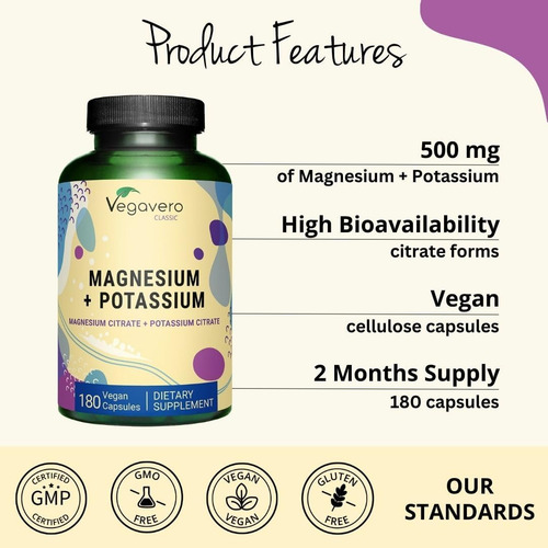 Vegavero Potássio (250 Mg) Magnésio (250 Mg) Citratos | Supl - Imagem 4