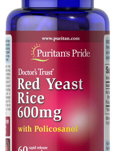 Arroz Vermelho Fermentado Puritan's Pride 60mg E Policosanol