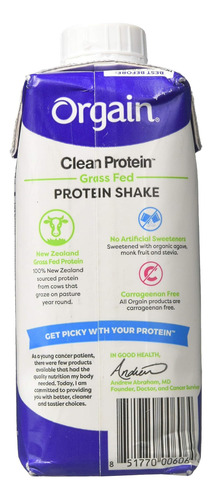 Proteína De Leite Orgânica Shk Chocolate Fudge, 11 Oz (pacot - Imagem 2
