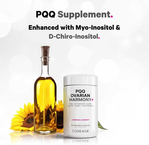 Suplemento Codeage Pqq Ovarian Harmony+ - Pqq (pirroloquinol - Imagem 3