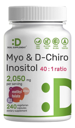 Suplemento De Myo-inositol E D-chiro Inositol (40:1) 2.050 M