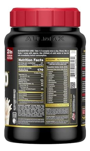 Allmax Hexapro, Baunilha Francesa - 2 Lb - 25 Gramas De Prot - Imagem 9