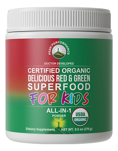 Suplemento Peak Performance Kids Greens And Reds Superfood