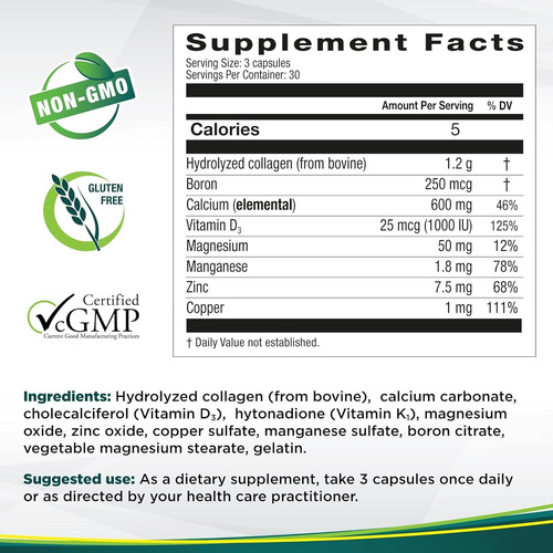 Genacol Colágeno E Cálcio, Boro, Magnésio E Vitamina D3 Para - Imagem 6