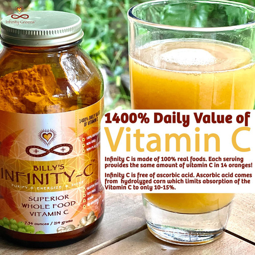 Pó De Vitamina C Orgânica Infinity-c | Vit C Biodisponível D - Imagem 2