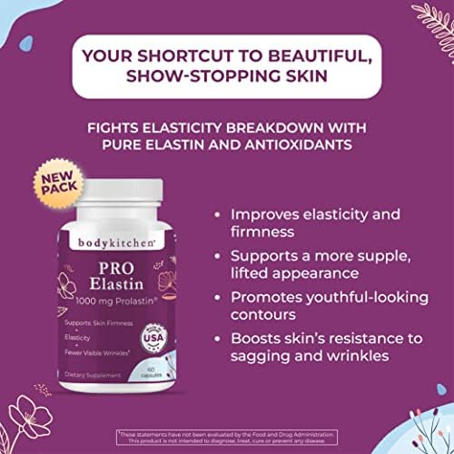 Body Kitchen Pro-elastin, Suplemento De Elastina De 1000 Mg, - Imagem 7