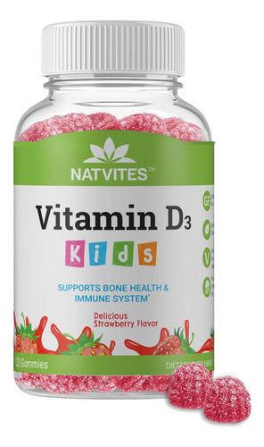 Natvites Vitamina D1000iu Gomas De Pectina Para Crianças Com