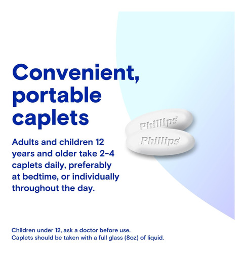 Phillips Laxative Caplets, Com Suplemento De Magnésio De De - Imagem 5