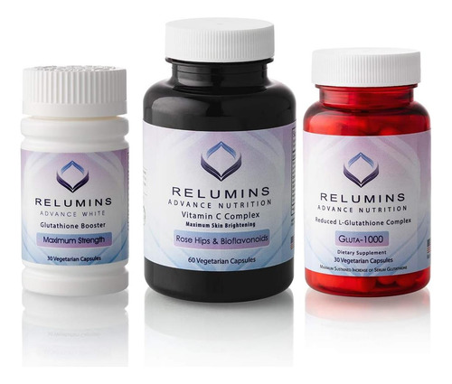Relumins Advance Nutrition Gluta 1000, Vitamina C Max E Cáps