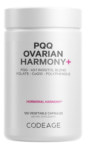 Suplemento Codeage Pqq Ovarian Harmony+ - Pqq (pirroloquinol