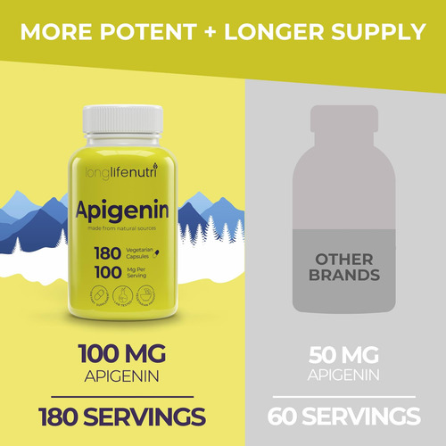 Apigenina 100mg-bioflavonóide Natural Do Extrato De Camomila - Imagem 3