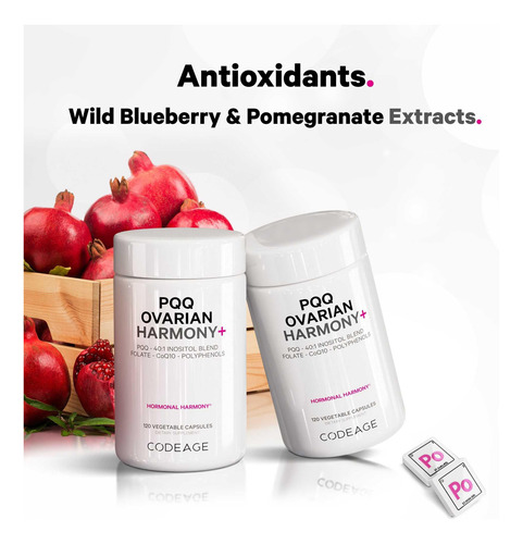 Suplemento Codeage Pqq Ovarian Harmony+ - Pqq (pirroloquinol - Imagem 5