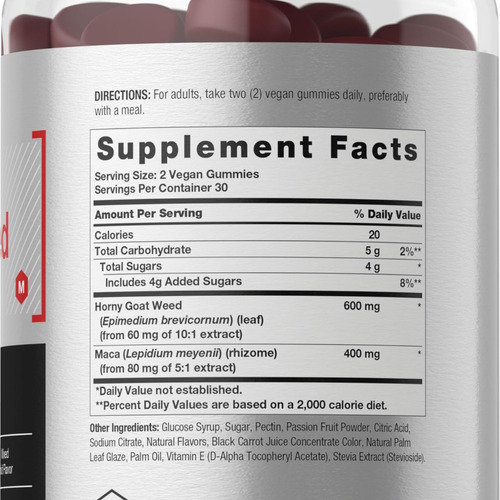 Gomas Horbäach Horny Goat Weed | 60 Veganas - Imagem 2