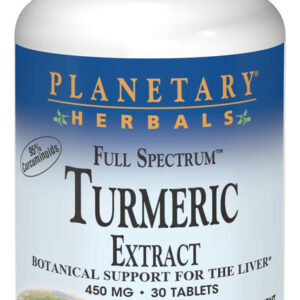 Extrato De Cúrcuma Planetary Herbals 450 Mg, 30 Comprimidos