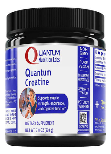 Quantum Nutrition Labs Quantum Creatine - Creatina Monohidra