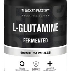 Suplemento: Cápsulas De L-glutamina Jacked Factory 500mg X24