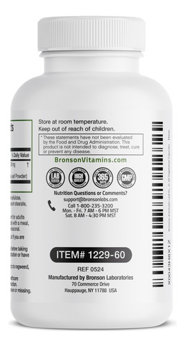 Suplemento Bronson Alcachoke Leaf 1000mg 60 Cápsulas - Imagem 5