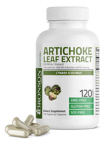 Extrato De Alcachofra Bronson Bronson 120 Cápsulas Veganas