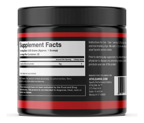 Athlean-x X-creatine Pure Creatina Monohidratada Em Força E - Imagem 2