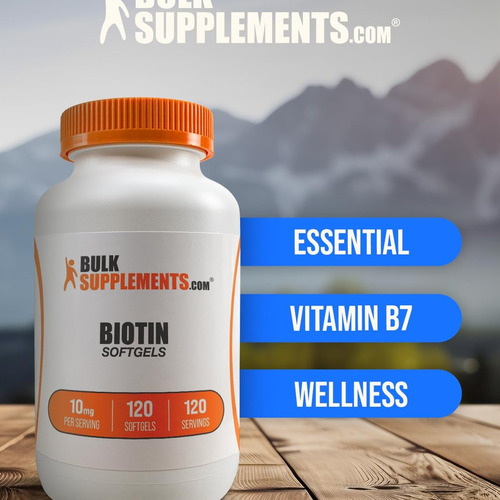 Bulksupplements Biotina 10000mcg - Suplemento Para Cabelo E - Imagem 2