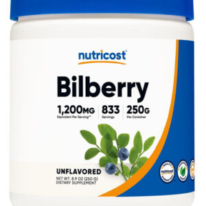 Nutricost Mirtilo Em Pó 250 Gramas - Sem Glúten E Não Ogm