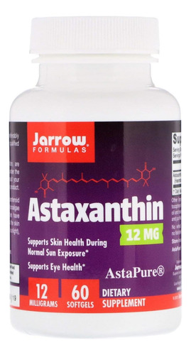 Jarrow Formulas® Astaxantina 12 Mg, Suplemento Dietético, Su