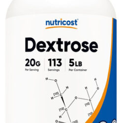 Pó De Dextrose De Nutricost 5 Libras - Não -ogm, Sem Glúten
