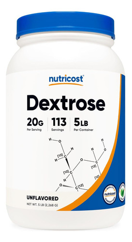 Pó De Dextrose De Nutricost 5 Libras - Não -ogm, Sem Glúten