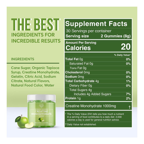 Fior Creatine Gummy Suplemento Com Monohidrato De Creatina - Imagem 6
