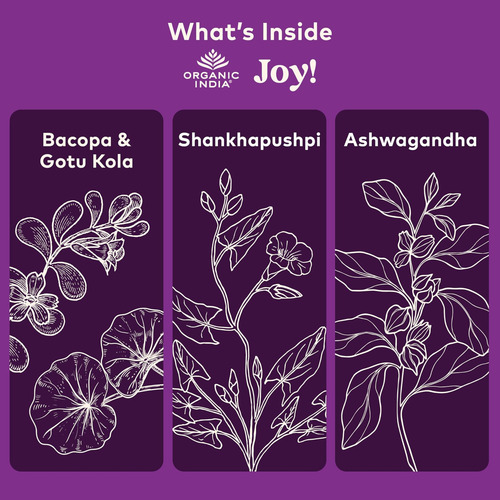 Organic Índia Joy Suplemento Herbal - Suporte Imunológico, P - Imagem 3
