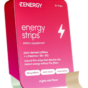 Tiras Orais Energéticas Zenergy - Sabor Menta | 40mg Cafeína