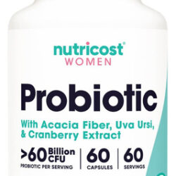 Nutricost Probiótico Para Mulheres 60 Bilhões De Ufc, 60 Cáp