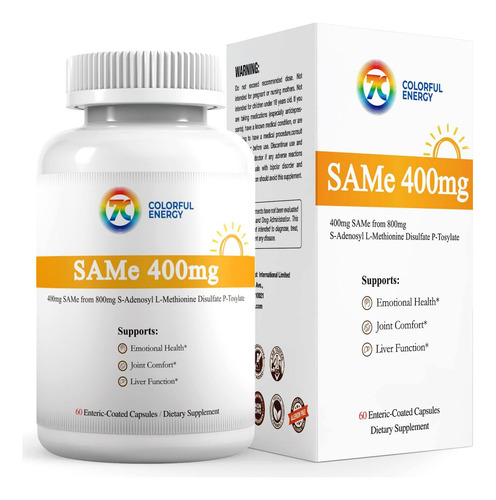 Suplemento 7c Sam E 400 Mg (s-adenosilmetionina), Vitamina B