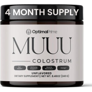 Optimal Prime - Suplemento De Colostro Bovino Muuu E Pó De S