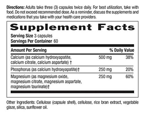Country Life Target-mins Cálcio Magnésio Caps, 500mg: 250mg - Imagem 2