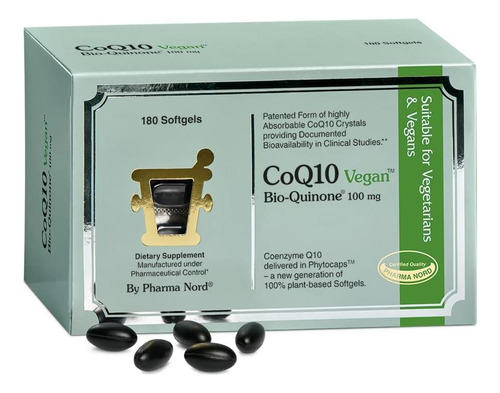 Coq10 Bio-quinona Vegana 100 Mg, 180 Cápsulas Gelatinosas |